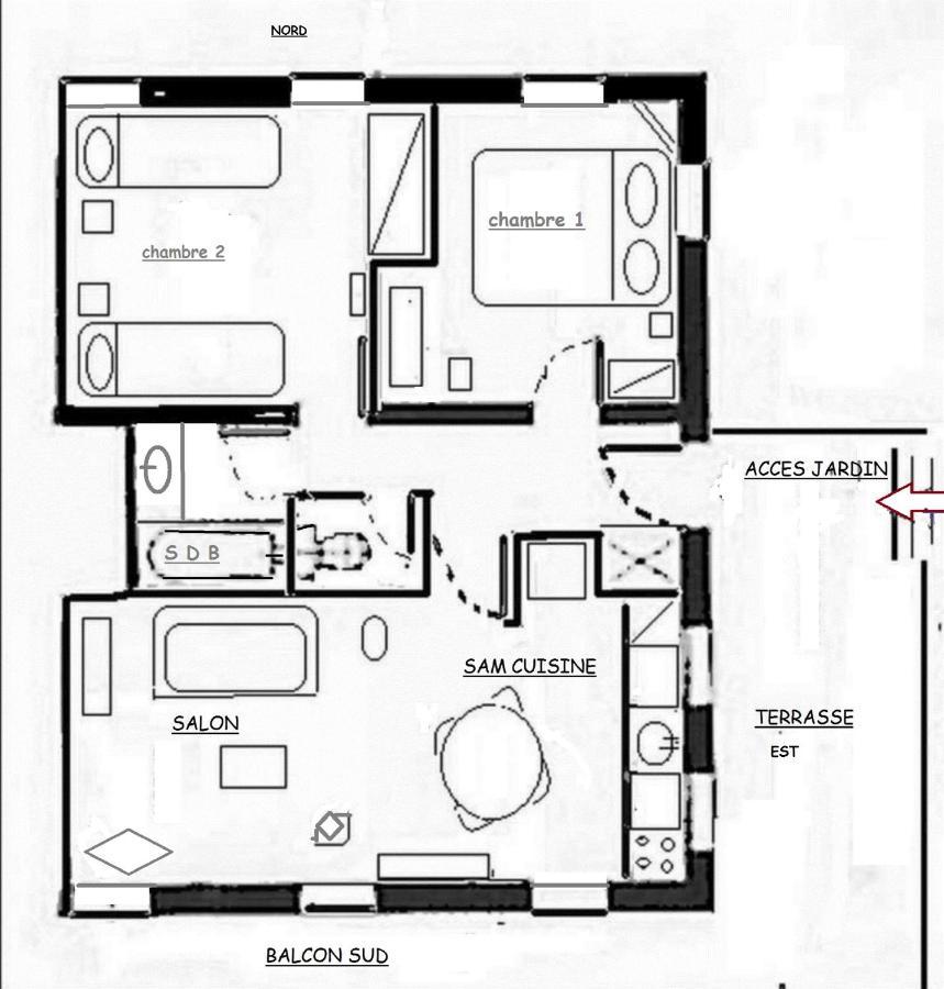 "Chalet Les Aravis" Chalet Et Appartements Ле-Гран-Борнан Екстер'єр фото